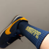 Preppy Socks (Navy / Gold)