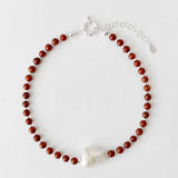 Mila II Necklace with Fireball Pearl: Black Onyx