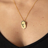 Chasing Tails Pendant Necklace in Gold: Gold Filled