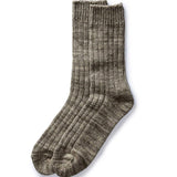The Camp Sock in Marled Smoked Olive