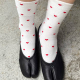 Patterned Sneaker Socks (Polka Dot Blue/Navy)