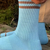 EXTENDED Boyfriend Socks (Powder Blue)