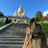 Hand-painted Mini Monarch Claw Hair Clip | Eco-Friendly: Orange