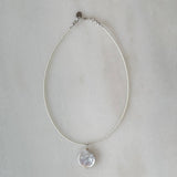 Pearl Coin Necklace: 16"