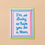 Modern Letterpress Mother's Day Greeting Card