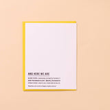 Peel Better Banana LetterpressGet Well Card