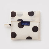 Standard Baggu (Cream and Black Polka Dot)
