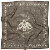 Luxury Cotton Voile Bandana–“Feel The Fear,Do It Anyway" blk