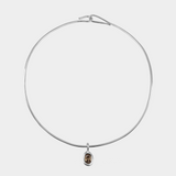 Amina Necklace (Sky/Sterling Silver)