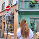 Hand-painted Mini Matcha Claw Hair Clip | Eco-Friendly