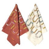"giddy up" cotton voile bandana - maroon