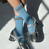 Boyfriend Socks (Powder Blue)