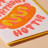 Happy Birthday Hottie Letterpress Card