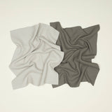 Essential Waffle Dish Towels (Set of 2/Light Grey/Dark Grey)