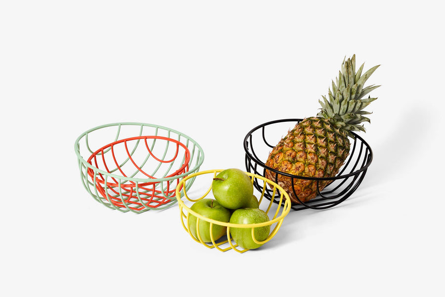 Outline Basket: Small Yellow