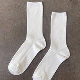 Crisp Step Socks (White)