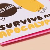 Our Love Could Survive an Apocalypse Twinkie Letterpress Card