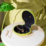 Venus Velvet Storage Box, Light Green