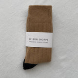 Classic Cashmere Socks: Camel