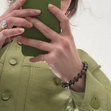 Smoky Quartz Bracelet: 6"