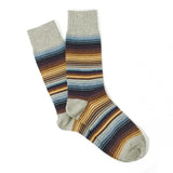 Sarape Stripes Crew (Blue Grey)