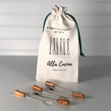 Italian Olivewood Aperitivo Forks - Set of 6 Forks