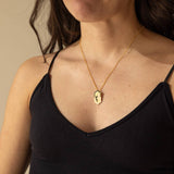 Chasing Tails Pendant Necklace in Gold: Gold Filled