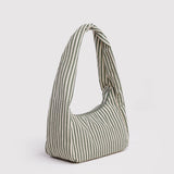 Small Nylon Meringue Bag (Sage Stripe)