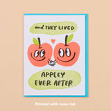 Appley Ever After Letterpress Greeting Card