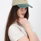 Poppy Cap (Two Tone Green)