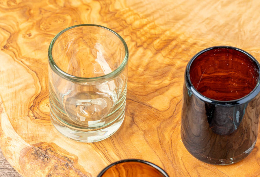 Handblown Shooter Glasses (Tamarind)