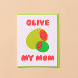 Modern Letterpress Mother's Day Greeting Card