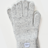 Ribbed Cashmere Wool Knitted Glove (Light Grey)