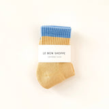 Color Block Girlfriend Socks (Yellow/Blue)