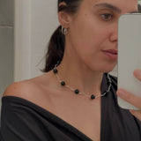 Tube Necklace: Onyx