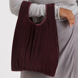 Pleated Baggu (Mahogany)