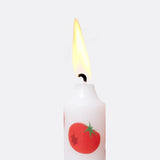 Tomato Set of 2 Taper Candles