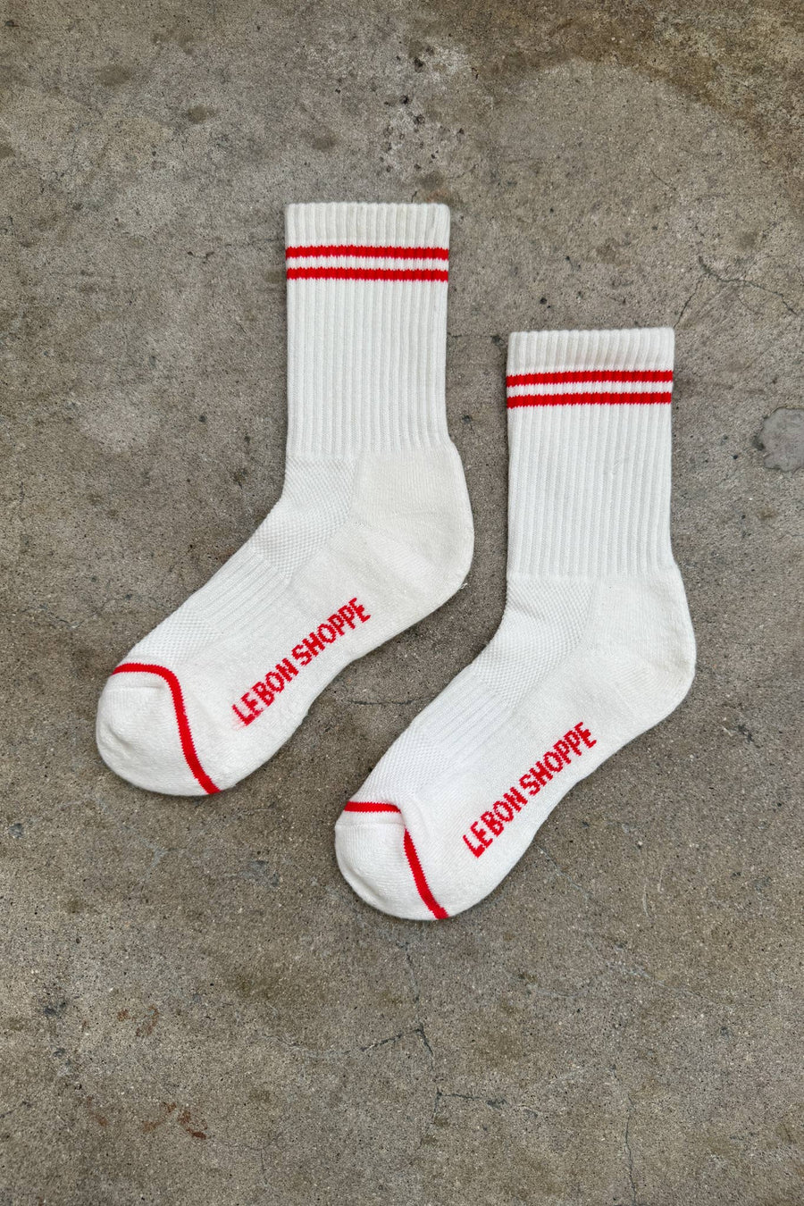 Boyfriend Socks (Clean White)