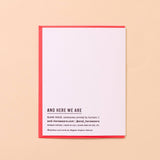 Mac n Cheese Letterpress Love Card