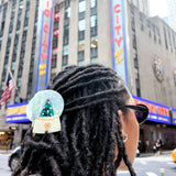 Hand-painted Snow Globe Claw Hair Clip | Eco-Friendly: Holiday Tree