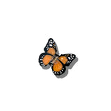 Hand-painted Mini Monarch Claw Hair Clip | Eco-Friendly: Orange