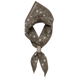 Luxury Cotton Voile Bandana–“Feel The Fear,Do It Anyway" blk