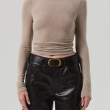 Caradene Turtleneck in Chiltern Oatmeal Stripe