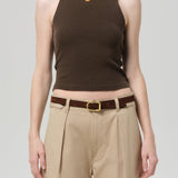 Inez Waffle Tank (Umbr)