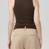Inez Waffle Tank (Umbr)