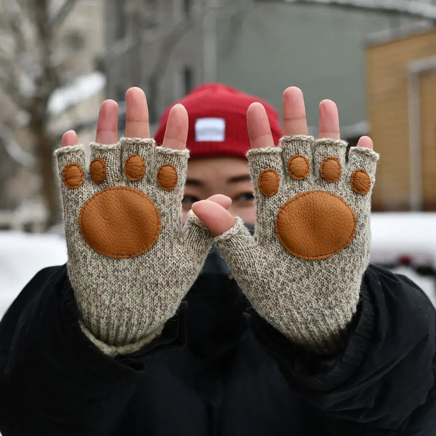 "The Cali" Fingerless Paw Print: S/M