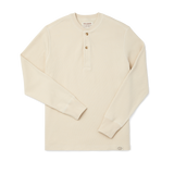 Waffle Knit Henley (Sand)