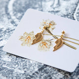 Vintage Gold Broken Heart Earrings