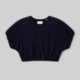 Gia Bubble Tee (Navy)