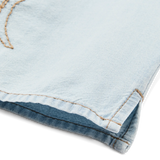 Embroidered Camp Shirt (Light Indigo Chambray)
